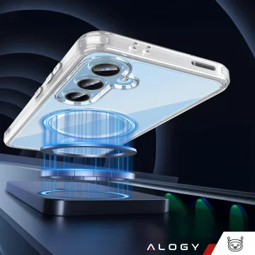 Pouzdro pro Apple iPhone 16 Pro Max Alogy Anti-Shock Hybrid Case pro MagSafe Transparent
