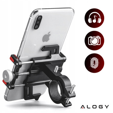 Alogy Bike Phone Phone Holder 55-95mm for Bicycle Bike Motor Scooter Black