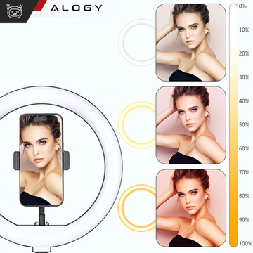 Alogy Ring A33 photographic ring lamp for makeup photos tripod