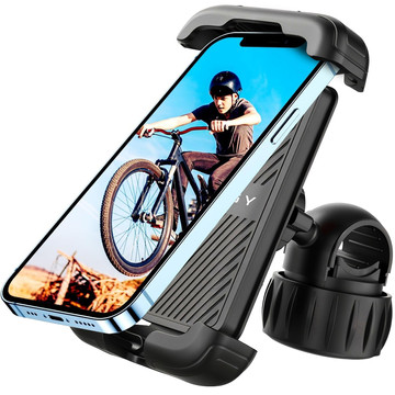 Bike Phone Holder 4.7-6.8" for Phone Bike Handlebar for Bike Motorcycle Adjustable Alogy Sport Black