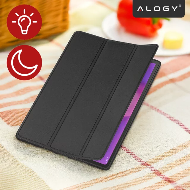Etui do Lenovo IdeaTab Pro / Pro MT 12.7" TB-373, Ochronne z Klapką i Miejscem na Rysik, Składana Okładka Bumper, Alogy BookGuard™ – Czarne