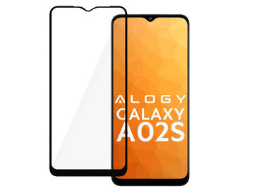 Alogy Glass Full Glue case friendly for Samsung Galaxy A02s/ A03s 164mm Black