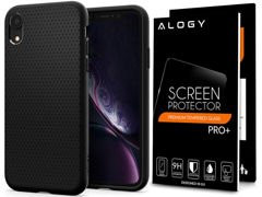Pouzdro Spigen Liquid Air pro sklo Apple iPhone Xr Matte Black Alogy