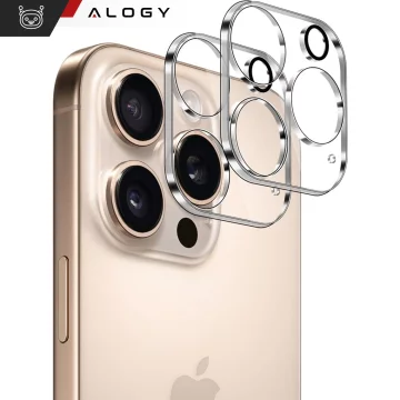 2x sklo objektivu fotoaparátu pro Apple iPhone 16 Pro / 16 Pro Max Alogy Lens Protector Pro Transparent