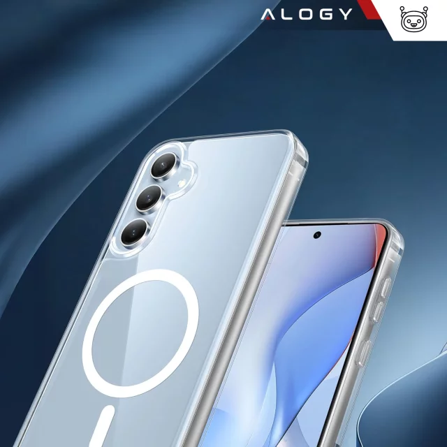 Case for Samsung Galaxy S24 FE protective phone cover Alogy HybridMag™️ Case for MagSafe Transparent