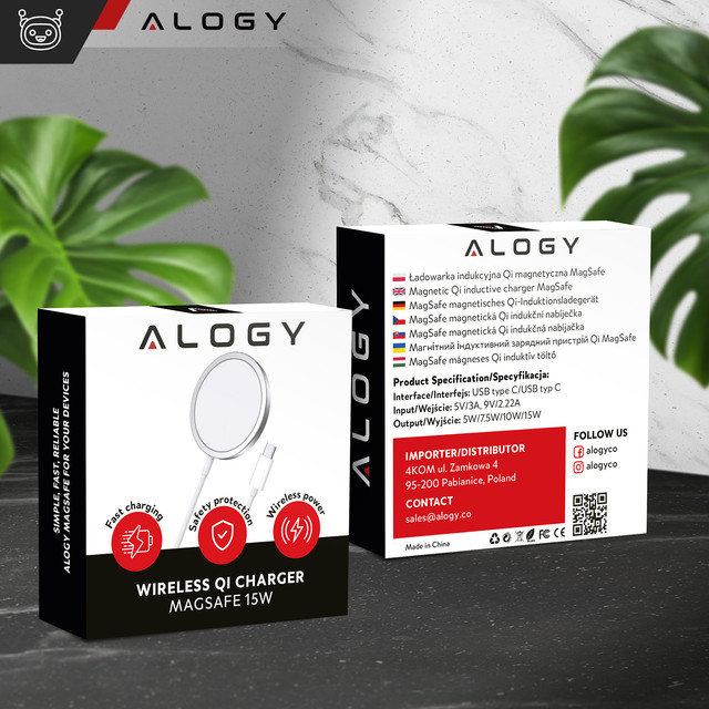 Alogy kabelloses Ladegerät für MagSafe 20W für iPhone 12/13/14 / PRO / MAX / MINI Weiß