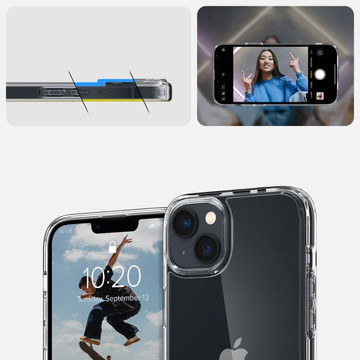 Spigen Ultra Hybrid case for Apple iPhone 14 Plus Crystal Clear Glass
