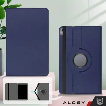 Pouzdro 360 pro Lenovo Tab M11 10,95" TB330FU / TB330XU / TB331FC otočný kryt na tablet Flip Cover Pouzdro Alogy Navy Blue