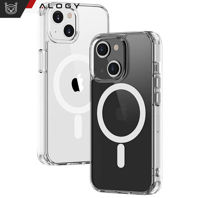 Case for iPhone 15 Plus MagSafe Housing Hybrid Case Cover Shock Clear Alogy Transparent Glass