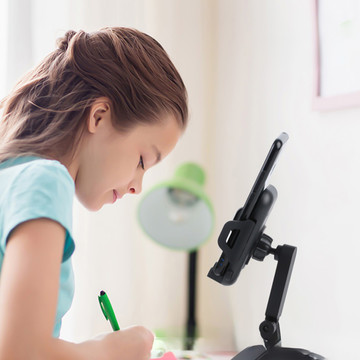 Stojan na telefon Stolní stojan Nastavitelný 360 stolní stativ 4-7" Alogy Black