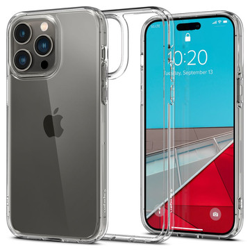 Pouzdro Spigen Ultra Hybrid pro Apple iPhone 14 Pro Max Crystal Clear Glass