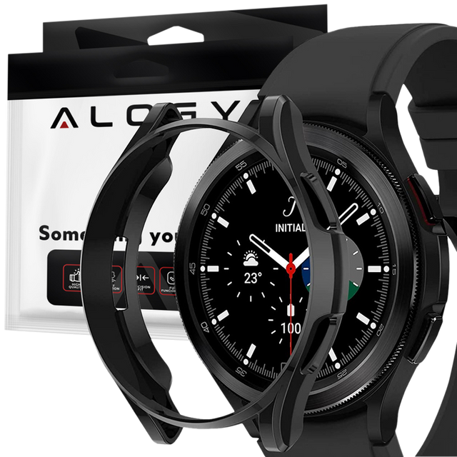Alogy Silikonhülle für Samsung Galaxy Watch 4 Classic 42mm Schwarz