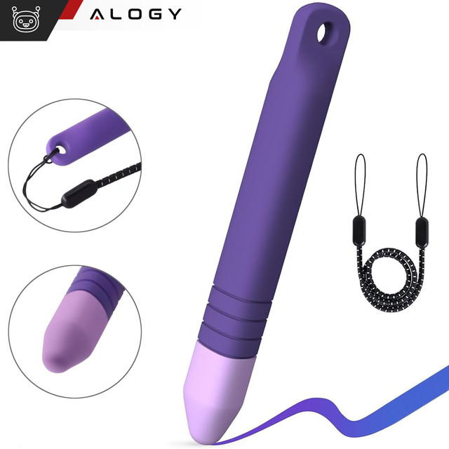 Stylus Capacitive Touch Pen for Phone Tablet Screens Alogy Stylus Pen for Kids 10cm Purple