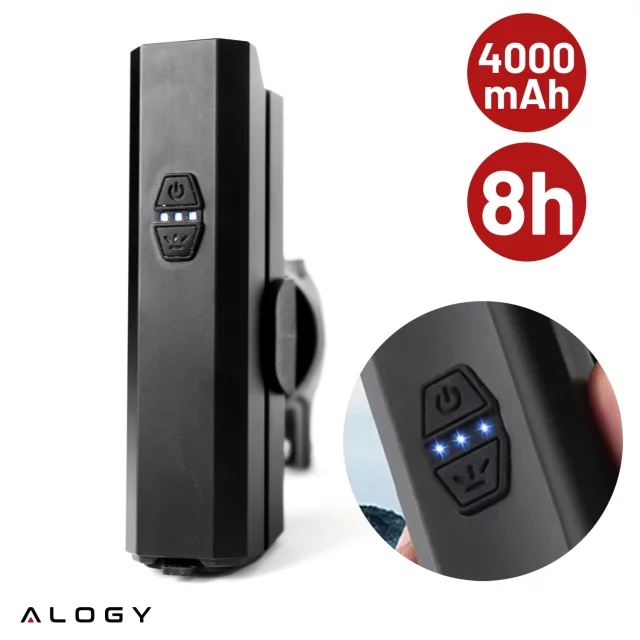 Bicycle Light Front LED Front Light Bicycle Lighting Waterproof IPX5 Alogy P12 Bike Light Black