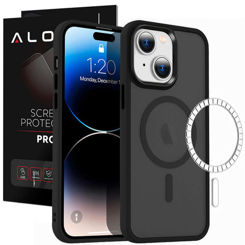 Protective phone case MagMat Case for MagSafe for Apple iPhone 13 Mini Matte Black Glass