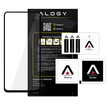 Alogy Full Glue gehärtetes Glas für hüllenfreundliche Hülle für Xiaomi Redmi Note 11 Pro / 11 Pro Plus / Poco X4 Pro 5G Schwarz