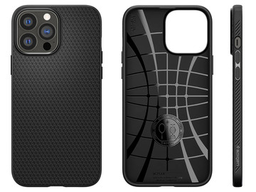 Pouzdro Spigen Liquid Air pro Apple iPhone 13 Pro Matte Black Glass
