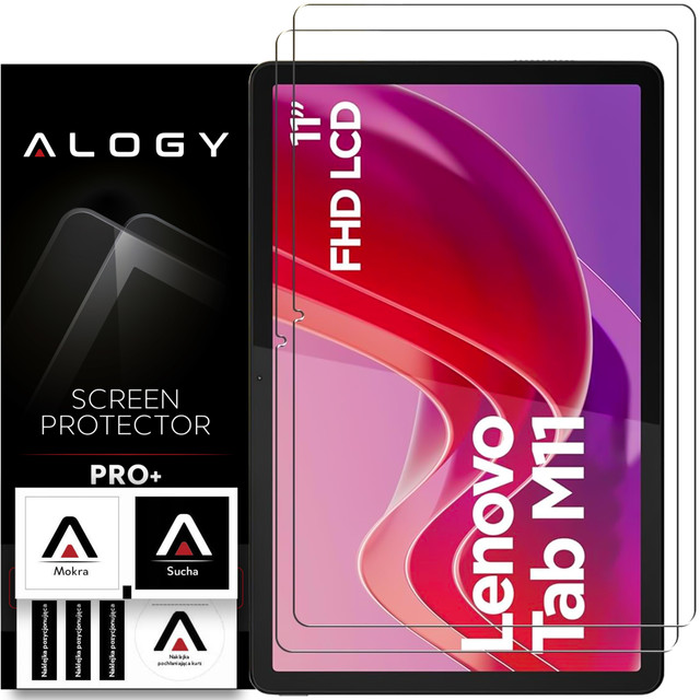 2x Tempered Glass for Lenovo Tab M11 10.95" TB330FU/TB330XU/TB331FC for Tablet Screen Alogy Screen Protector Pro 9H