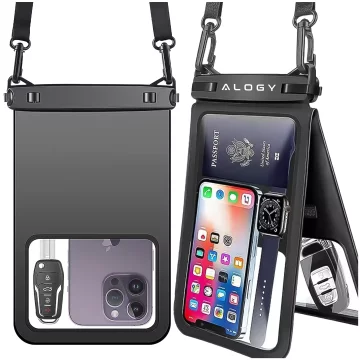 Waterproof case waterproof IPX8 for 6.7" phone double Case Alogy Waterproof Black