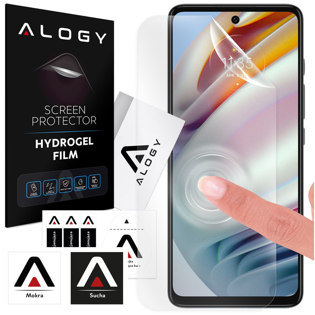 Hydrogelová fólie pro Motorola Moto G22/ G60/ G31/ E40/ G9 ochranná fólie na displej telefonu Alogy hydrogelová fólie