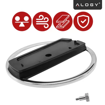 Stojak pionowy do PlayStation 5 PS5 / Slim / Pro – stabilna metalowa podstawa chłodząca, antypoślizgowa, poprawia cyrkulację powietrza – Alogy SteelStand™