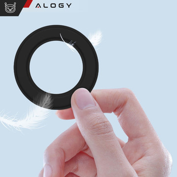 Magnetická deska pro samolepku MagSafe Ring Ring Holder obal Univerzální kůže Alogy Magnetic černá