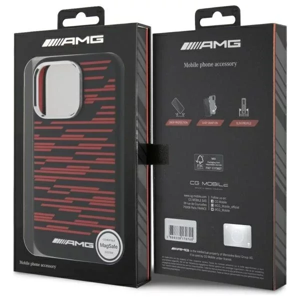 AMG Silicone MagSafe Hardcase iPhone 16 Pro Max 6,9″ – Czarny