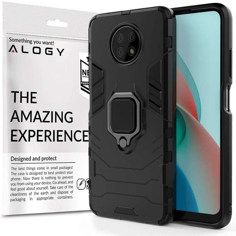 Etui Alogy Stand Ring Armor do Xiaomi Redmi Note 9T/9T 5G czarne
