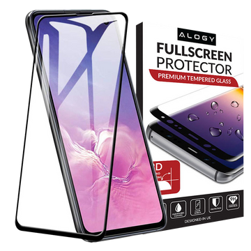 Alogy Full Screen Tempered Glass for Samsung Galaxy S10e Black