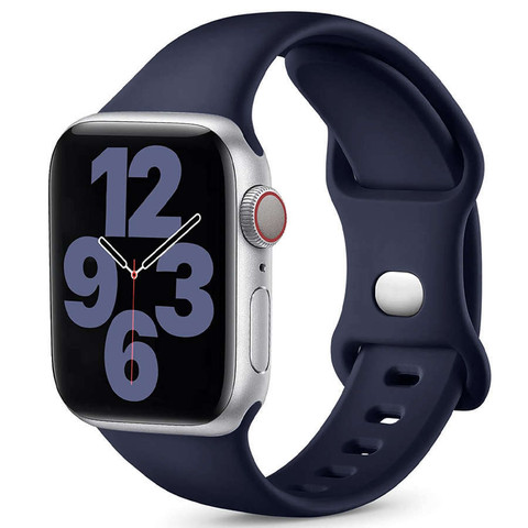 Alogy Rubber Sport Strap for Apple Watch 42/44/45/49mm Navy