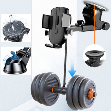 Alogy 2v1 držák telefonu na okno do auta pro mřížku palubní desky černý kabel USB-C 2,4A 1m