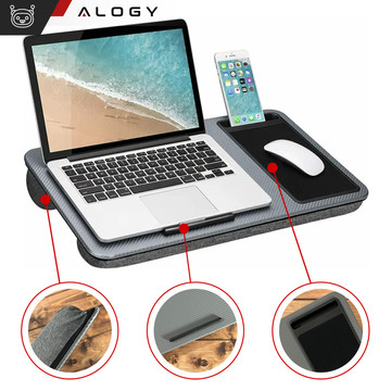 Stojan na stůl na notebook držák telefonu podložka pod myš do postele Alogy přenosný psací stůl s polštáři