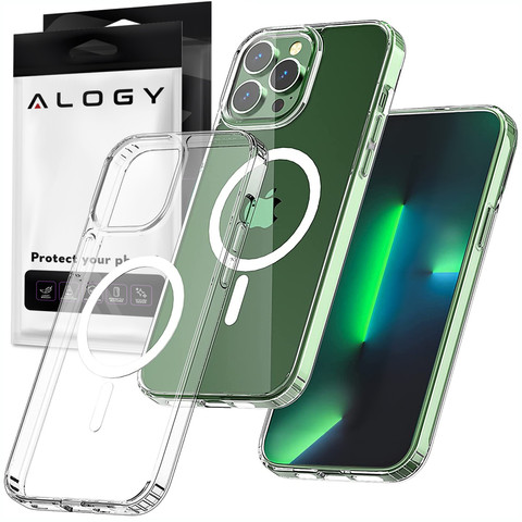Case for MagSafe Ultra Slim Mag Alogy for Qi for Apple iPhone 13 Pro Max Transparent