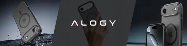 Apple iPhone 17 Air Hülle – Matte MagSafe-Hülle mit Linsenschutz, schlank und kratzfest, perfekte Passform – Alogy Skinny MatteCase™ Schwarz