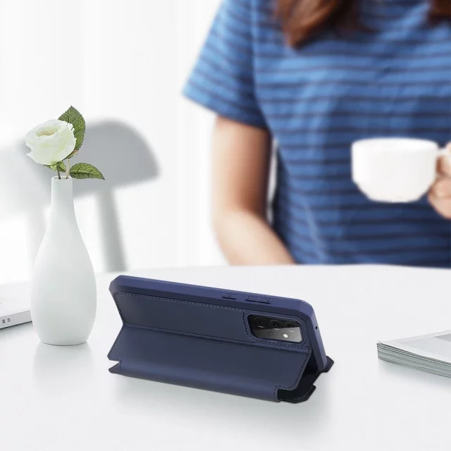 DUX DUCIS Skin X Holster Cover mit Flip Cover für Samsung Galaxy A72 4G blau