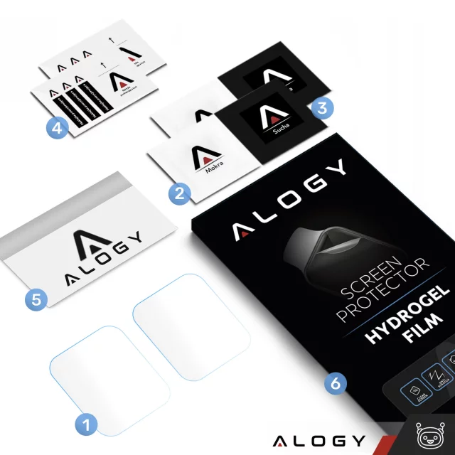 2x Alogy Hydrogel Smartwatch Protective Film for Apple Watch 9 41mm