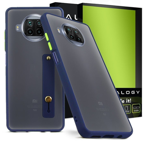 Etui Alogy Bumper case z paskiem do Xiaomi Mi 10T Lite Granatowe