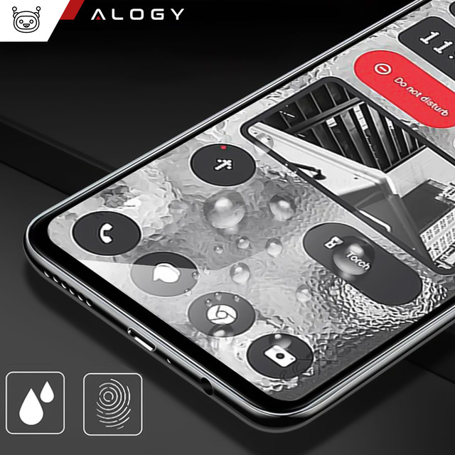 2x 9H gehärtetes Glas für Nothing Phone 2 Alogy PRO Displayschutzfolie