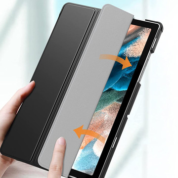 Alogy Book Cover Case für Samsung Galaxy Tab A8 2021 SM-X200 / SM-X205 Stylus Pen mit schwarzer Folie