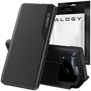 Handyhülle Alogy Smart View Cover Leather Wallet für Xiaomi Poco M4 Pro 4G / LTE