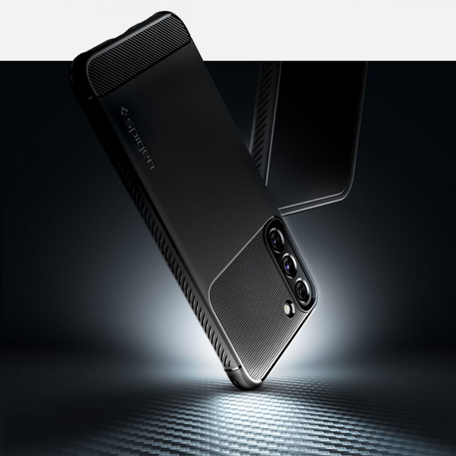 Case for Samsung Galaxy S22 case Spigen Rugged Armor Matte Black Glass