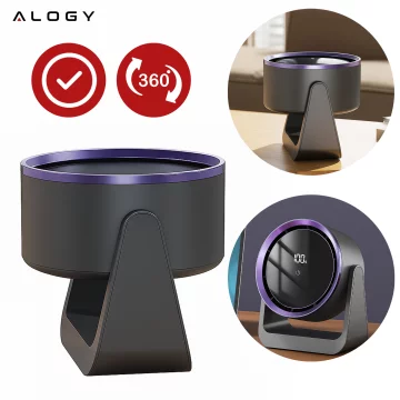 Stolní ventilátor stojící ventilátor malé oběhové čerpadlo s klipem bezdrátové ruční 500mAh USB-C Alogy White