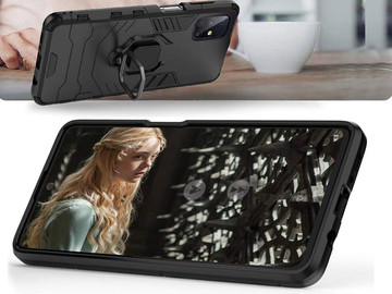 Pouzdro Alogy Stand Ring Armor pro Samsung Galaxy M31s černé