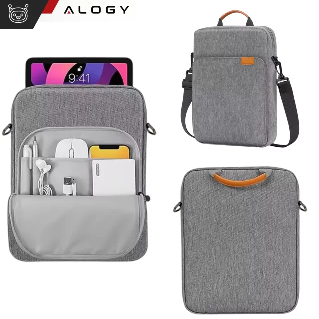 Alogy Laptop/ iPad Pro Air/ Tablet Bag 11-13 Inch Men's Women's Unisex Shoulder Strap Case Cover Pouch Gray