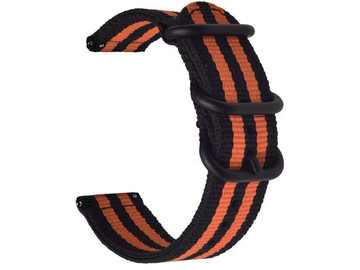 Nylonový řemínek Alogy pro Huawei Watch GT 2 Pro 22 mm oranžový a černý