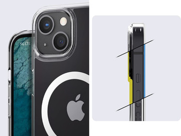 Spigen Ultra Hybrid Mag Hülle für Apple iPhone 13 Mini White Glass