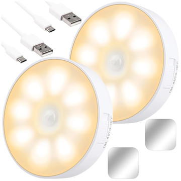 2x Lampa LED pohybový senzor soumrak noční lampa Alogy Sensor Light Bezdrátové osvětlení nábytku Teplé světlo 3000k