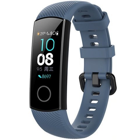 Alogy soft rubber strap for Honor Band 4/5 Graphite