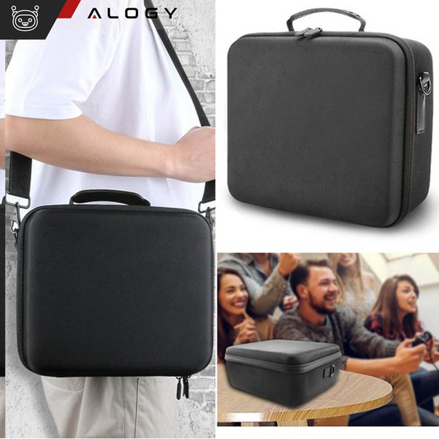 Pouzdro Kufr Kufr taška pro Nintendo Switch OLED příslušenství 21 Games Alogy Vodotěsné s popruhem Černá