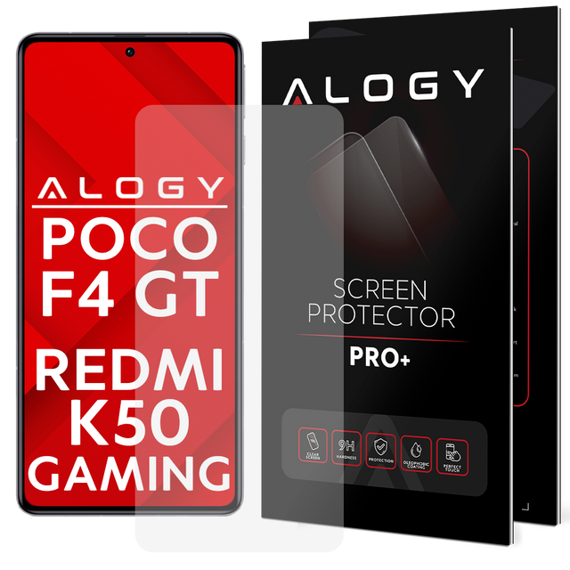 9H Alogy Displayschutz aus gehärtetem Glas für Xiaomi Poco F4 GT / Redmi K50 Gaming